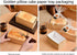Paper Bread Loaf Pan 6In, 25PCS Disposable Bakery Boxes, Natural Recyclable Toast Take Out Boxes for Microwave Oven