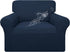 Easy-Going 100% Waterproof Chair Couch Cover, Dual Waterproof Sofa Slipcover, Dark Blue for Kids and Pets