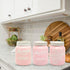Mason Jar Flour Container, Airtight Kitchen Canisters for Countertop, Durable Ceramic Jar with Lid, Farmhouse Decor