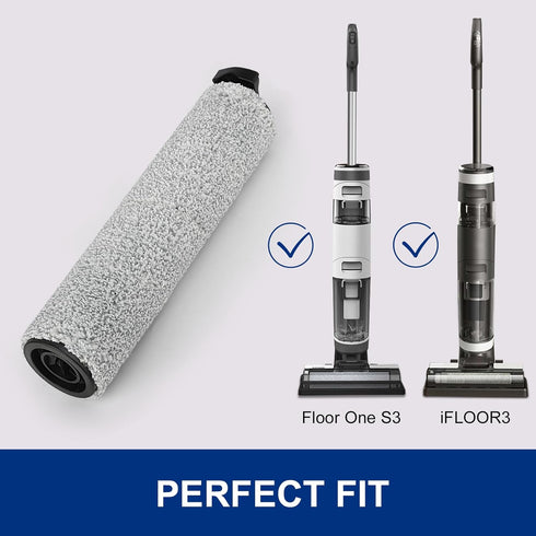 Ifloor3 Roller Brush Replacement for iFloor 3 and Floor One S3 Cordless Wet Dry Vacuum Cleaner, 2 Pack by MXZONE