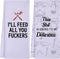 Funny Kitchen Towels for Men, Women, BBQ Grilling, Hilarious Gifts for Husband, Dad, Boyfriend, Chefs