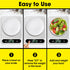 Food Scale White, 22lb/10kg Digital Kitchen Scale for Baking, Cooking, Weight Loss