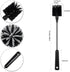 15 Inches Long Water Bottle Brush, Stainless Steel Handle Cleaner, Black Bottle Scrubber for Cup, Wine Glasses, Tumblers