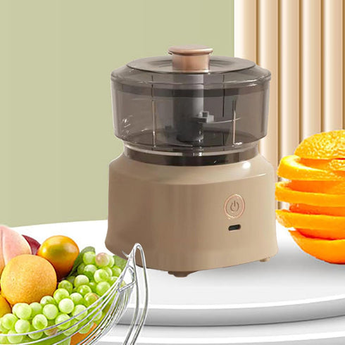 Electric Food Chopper with Multifunctional Stainless Steel Blades, Food Processor for Baby Food, Meat, Vegetables (Dark