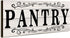 Pantry Sign Wall Decor - Rustic Retro Wooden Art Printed Decor for Home Room Holiday Decoration, 16 x 6 Inches (White)