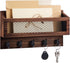 Colingmill Magnetic Mail and Key Holder for Wall Fridge Wooden Mail Organizer with