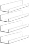 4 Pcak Clear Acrylic Shelves for Bedroom,Room,15 Inch Bathroom Wall Shelf &