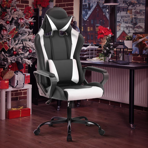 Gaming Chair Office Chair High-Back Ergonomic Video Game Chairs for Kids Teen Adult Height Adjustable Reclining