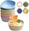 6 Pack Wheat Straw Soy Sauce Dishes, 4.5 oz Small Dessert Bowls, Unbreakable Dipping Bowls