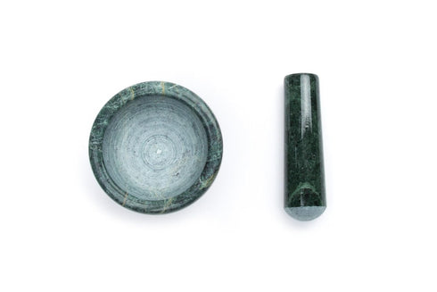 Fox Run Green Marble Mortar and Pestle, 3"