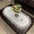 Coffee Tablecloth for Living Room Center Table Doilies Embroidery Lace Tablecloth Home