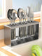 Countertop Cutlery Drying Holder, 3 Cups Cutlery Drainer Box, Tabletop Utensil Organizer for Forks, Chopsticks, Kitchen