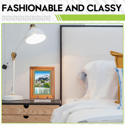 Yousoontic Clear Acrylic Book Stand, Easel Display Stand for Picture, Book, Decorative Plate, Platter (4 x 6 x 6 Inch)