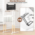 Olldide C-Shaped End Table with Storage Bag, Side Table for Living Room Bedroom, Slide Under Couch Sofa TV Trays Desk
