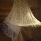 Bed Canopy Mesh Netting with Fluorescent Stars, Glow in Dark Hanging Dome Canopy for Single to King Size Beds, White