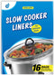 Small Size Slow Cooker Liners, Disposable Cooking Bags for 1QT to 3QT Oval & Round Pots (16 Count)
