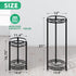 31 2 Pack, Simple Trending Round Plant Stand Indoor Outdoor, Waterproof Metal Tall Plant Shelf Holder, Heavy Duty