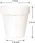 Youngever 10 Pack 3 Inch Mini Plastic Planters Indoor Flower Plant Pots, White Gardening Pot with Drainage for All House Plants, Flowers, Herbs, Succulents, NO Plant Included (Classic) by Youngever