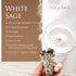 White Sage Smudge Sticks, 4" Long Burning Sage Bundle for Cleansing House, 3 Pack