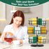 Counter 3 Packet EsLuker.ly Tea Bag Holder Organizer for Tier Metal Teabag Storage Rack, Spinning Carousel Display