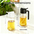 16oz/470ml 2 1 Oil Sprayer for Cooking, in Oil Dispenser for Kitchen, Olive Oil Sprayer, Food Grade Glass Bottle