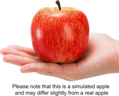 20 ZEAYEA Pcs Artificial Apples, Decorative Fake Apples for Decoration Lifelike, Realistic Fake Fruit Apples for Home