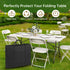 QYILUARE 4 26" 5" 24.4" Ft Folding Table Storage Bag | L x W x H - Heavy Duty Water-Resistant Carrying Bag with Pocket