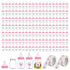 144 Pcs Mini Baby Shower Milk Bottles Favors for Baby Shower White