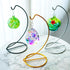 9 Inch Decor(5 Pack) H&D HYALINE & DORA Ornament Display Stand Air Plant Holder Terrariums Hanger Silver Ornament