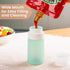 2-oz 4 Pack, MICEBAY Condiment Squeeze Bottles for Sauces, Mini Silicone Salad Dressing Container to Go with Reusable