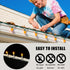 Y.A. LOTUS 50 Pcs Gutter Clips for Hanging Outdoor Lights, Premium Steel Gutter Hooks for Xmas Halloween Seasonal Rope