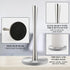 JOGREFUL Paper Towel Holder Stand for Kitchen, One-Handed Tear Stainless Steel Towel Roll Holder for Countertop,