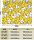 Perinsto 80"X60" Cute Rubber Ducks Throw Blanket Ultra Soft Warm All Season Cartoon Duckies Decorative Fleece Blankets