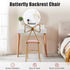 LOYALHEARTDY Modern Makeup Vanity Chair Stool Pink Bow Vanity Chair Cute Butterfly Stool Princess Chairs with Bow Knot