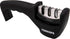 Premium Chef Knife Sharpener, Professional Kitchen 3 Slot Manual Knife Sharpener Kit, Black