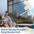 Coavas One Way Privacy Window Film, 17.5 Inch X 6.5 Feet, Reflective Sun Blocking Heat Control Anti UV Non-Adhesive