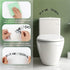 AUEAR Funny Bathroom Toilet Seat Sticker Decal Reminder Decoration for DIY (4 Pack)
