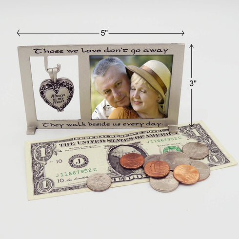 Those We Love Memorial Photo Frame with Vial for Ashes, Funeral Gift for Loss of Loved One, 2.5-inch by 2.25-inch