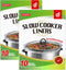 Slow Cooker Liners Disposable Cooking Bags - Small Size Pot Liners Fit 1QT to 3QT for Oval & Round Pot (20)