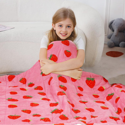 7 41"x 60",Soft 60-90lbs, Aemicion Kids Weighted Blanket pounds Twin Size Sherpa Fleece Heavy Blanket for Sleeping