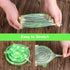 Silicone Stretch Lids, 12 Pcs BPA-free Silicone Bowl Covers, Reusable for Cups, Bowls, Flexible Fit 2.8” - 8.2”, Green