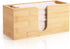 AFOROEOA Bamboo Paper Towel Dispenser Countertop Folded Paper Towel Holder Trifold Napkin Holder,