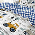 Leaflin 4-Pcs Set, Set Sets Construction Twin Size Boys Bedding Kids Comforter for Teens w/Sheets and Pillowcase, Soft