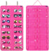 AROUY Rose Hanging Dust Proof Sunglasses Organizer - 16 Felt Slots Glasses Holder with Metal Hook and Sturdy Rope
