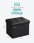 12.2 16.1 12.2 Inches, 286 lb ULSF100B01 SONGMICS Small Folding Storage Ottoman, Foot Rest Stool, Cube Footrest