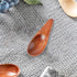 3 Pieces Mini Wooden Spoons, Small Salt Spoon with Short Handle, 2.76 inch Brown Wood Scoop for Spice Jars.