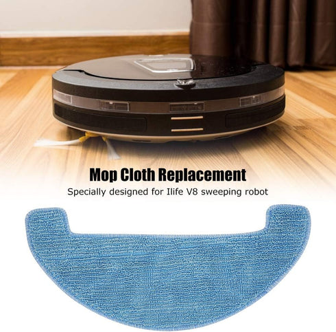 eecoo Replacement Parts for Vacuum Cleaner Mop for Ilife V8 Sweeping Robot, 5 Microfiber Mop Replacement Kits, Strong Power and Long Service Life