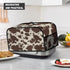 Brown Cow Print Durable Slow Cooker Cover, Dustproof Wear-Resisting Cover for Most 6-8 Quart Slow Cookers
