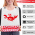 50 23 Inches SATINIOR Pieces Disposable Adults Crab Bibs with Pocket Plastic Funny Bib for Seafood Restaurants and Crab