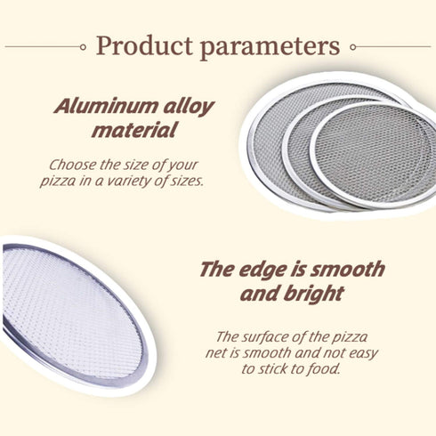 6 Packs Aluminum Alloy Pizza Pan with Holes, 7 Inch Commercial Grade Pizza/Baking Screen for Oven Round Pizza Crisper Tray Pizza Baking Tray for Home Restaurant, Seamless (7-Inch, Pack of 6) by Honimered